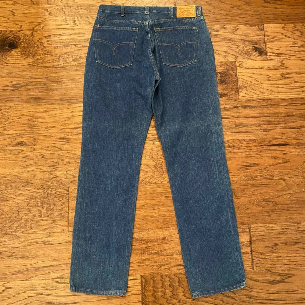 Polo Ralph Lauren Authentic Dungarees USA Blue Straight Leg Jeans W34 L32